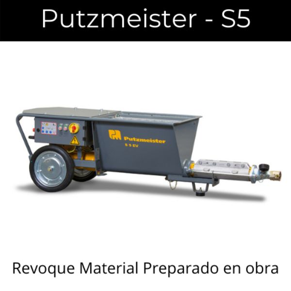 Putzmeister S5 para revoque proyectado en obra
